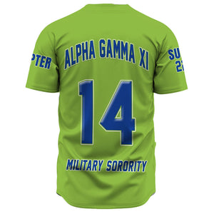 Alpha Gamma Xi (Green) Baseball Jerseys A31 | Africazone.store