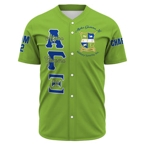 Alpha Gamma Xi (Green) Baseball Jerseys A31 | Africazone.store