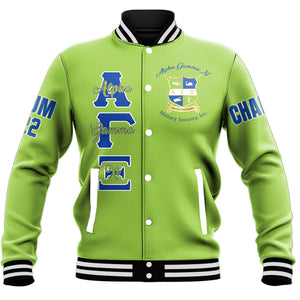 Alpha Gamma Xi (Green) Baseball Jackets A31 | Africazone.store