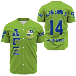 Alpha Gamma Xi (Green) Baseball Jerseys A31 | Africazone.store
