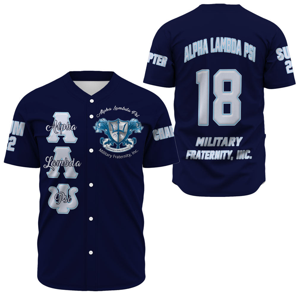 Alpha Lambda Psi (Blue) Baseball Jerseys A31 | Africazone.store