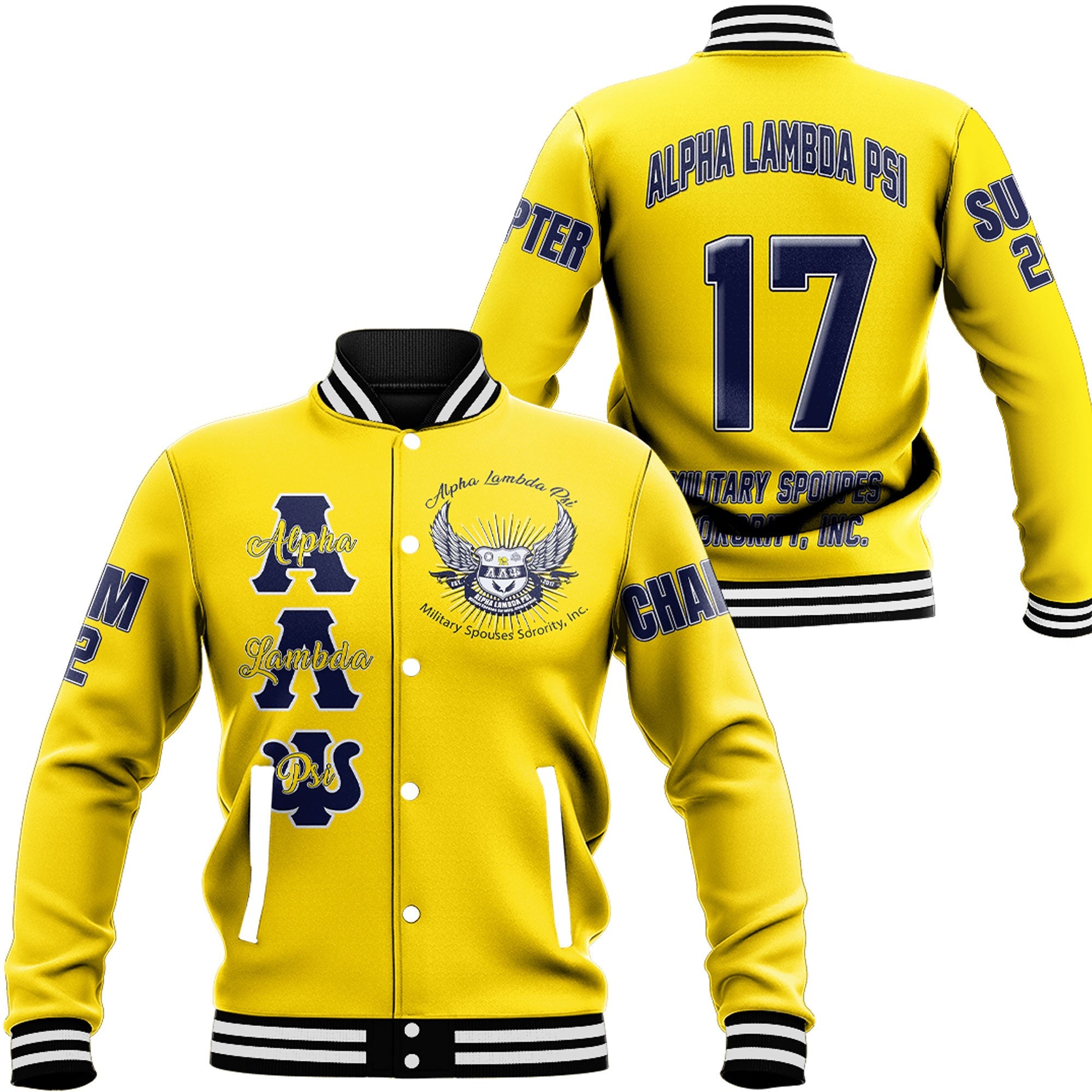 Alpha Lambda Psi Spouses Baseball Jackets A31 | Africazone.store