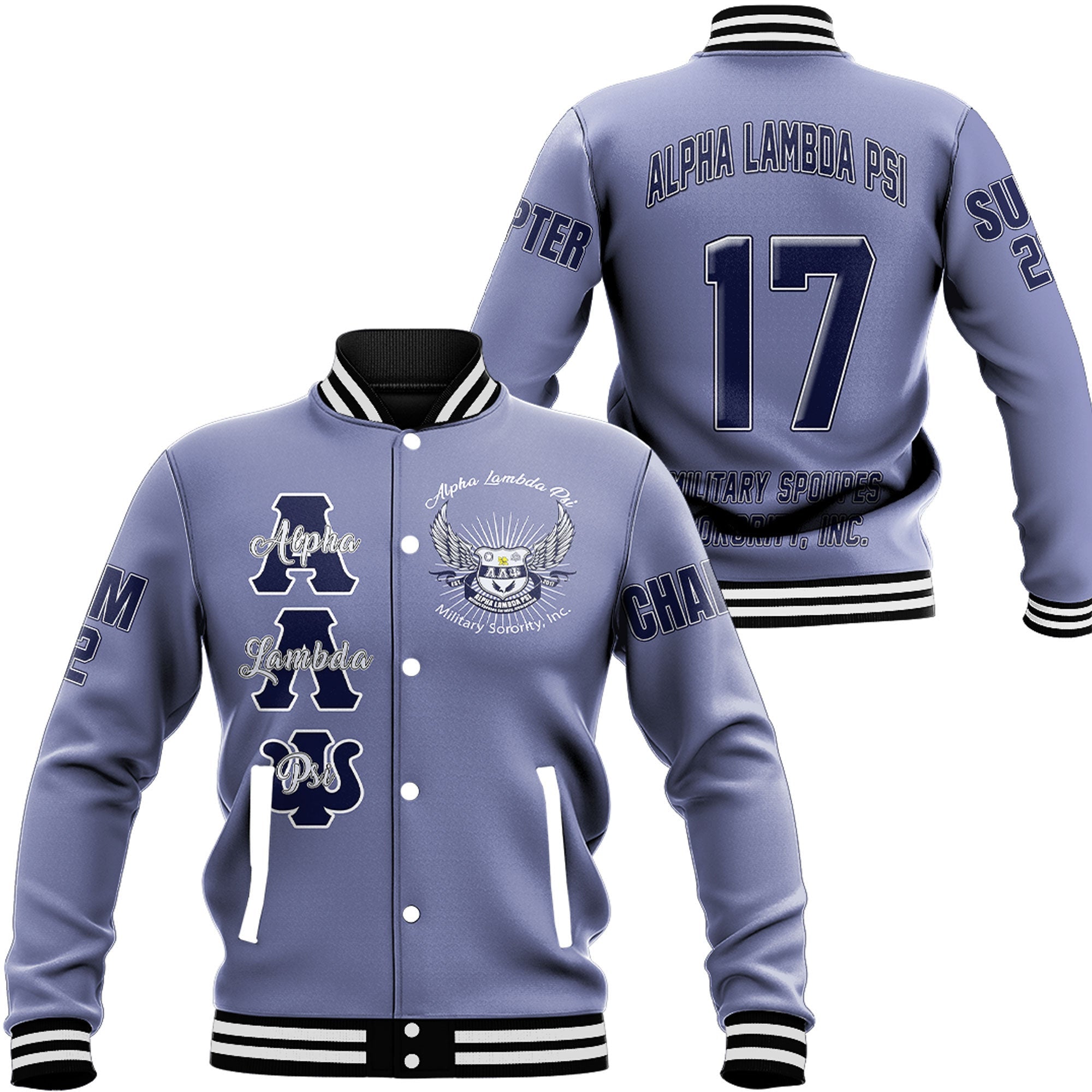 Alpha Lambda Psi Spouses Military Baseball Jackets A31 | Africazone.store