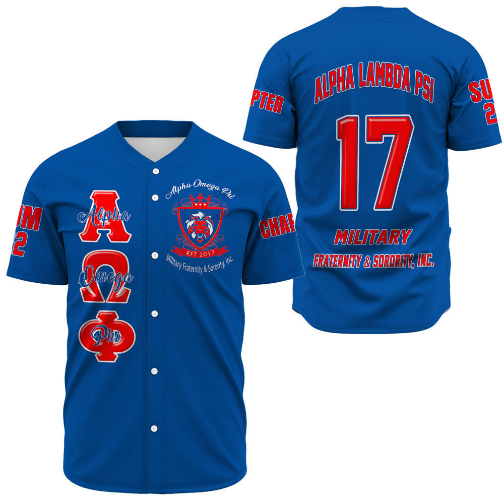 Alpha Omega Phi Baseball Jerseys A31 | Africazone.store