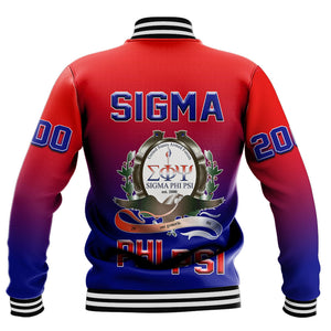 Sigma Phi Psi Gradient Baseball Jackets A31 | Africazone.store