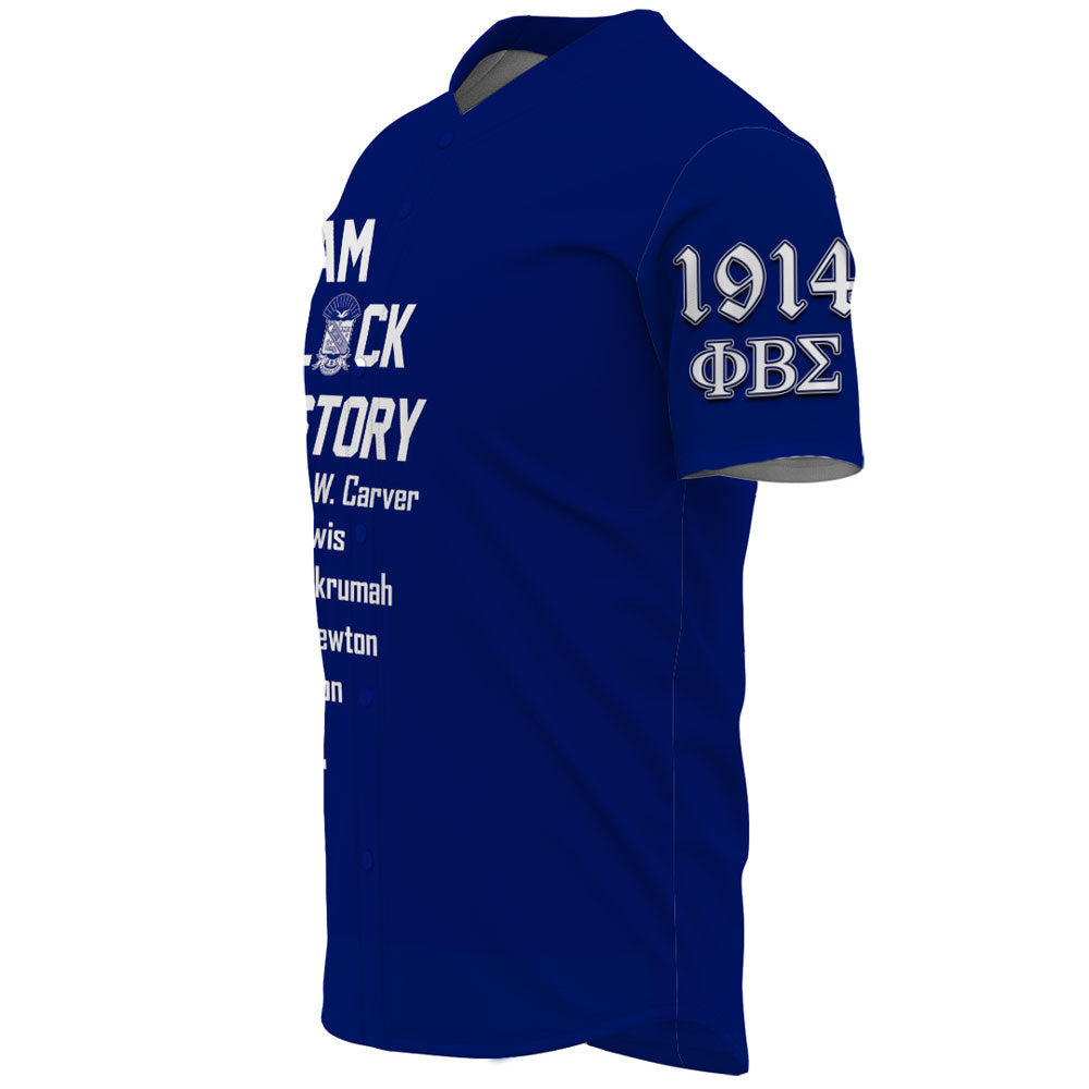 Phi Beta Sigma Black History Baseball Jerseys A31 | Africazone.store