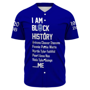 Zeta Phi Beta Black History Baseball Jerseys A31 | Africazone.store