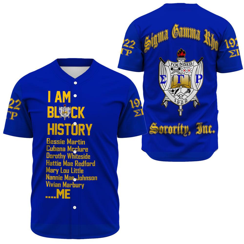 Sigma Gamma Rho Black History Baseball Jerseys A31 | Africazone.store