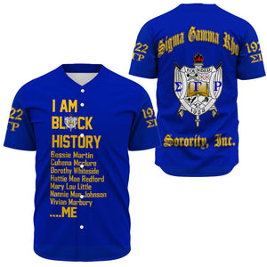 Sigma Gamma Rho Black History Baseball Jerseys A31 | Africazone.store