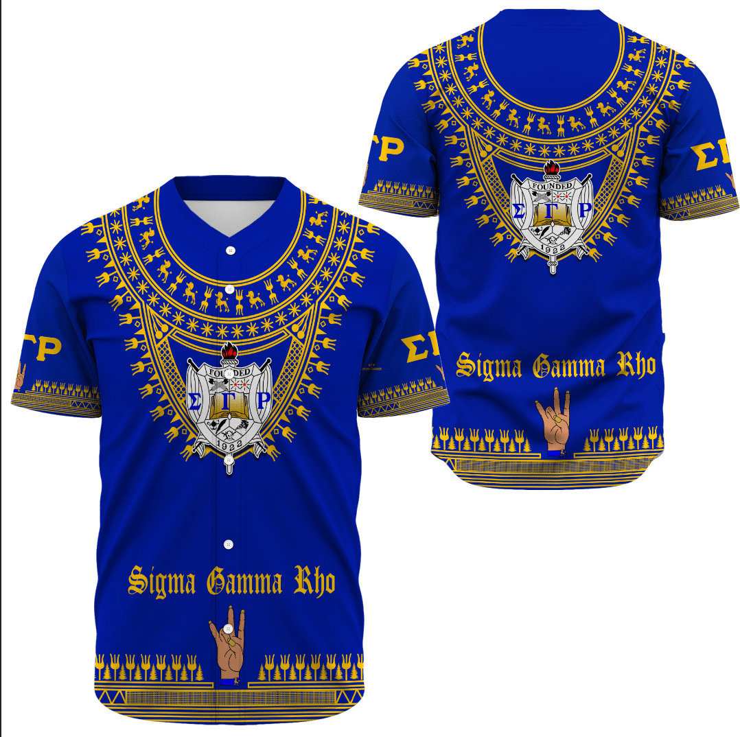 Africa Zone Clothing - Sigma Gamma Rho Sorority Dashiki Baseball Jerseys A31
