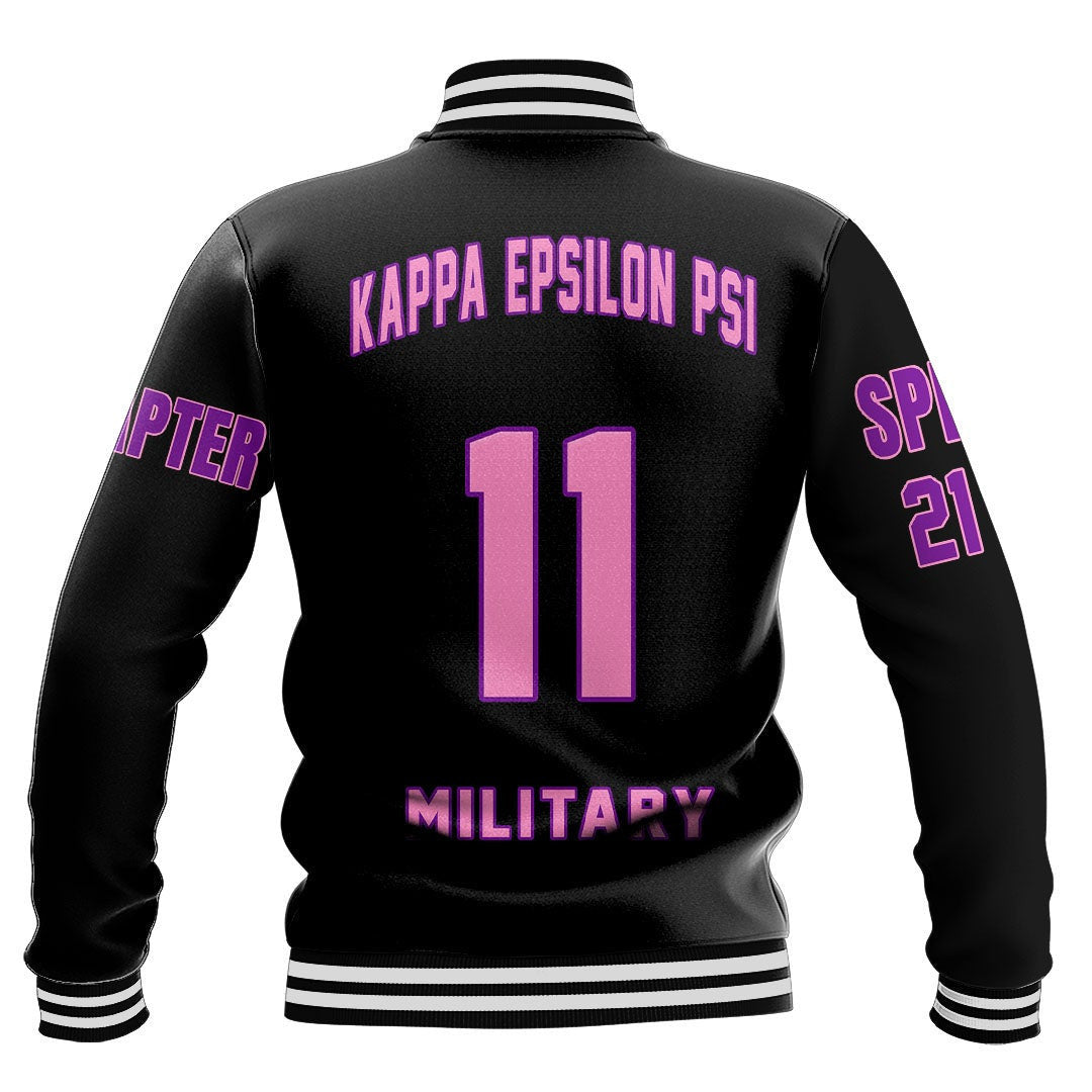 Epsilon Psi (Black) Baseball Jackets | Africazone.store
