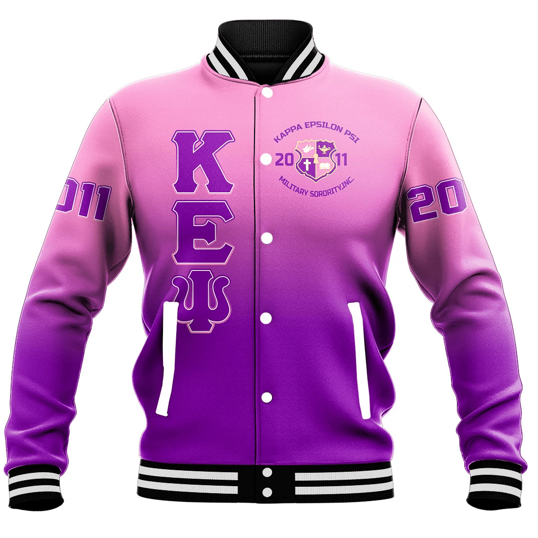 Epsilon Psi Gradient Baseball Jackets | Africazone.store