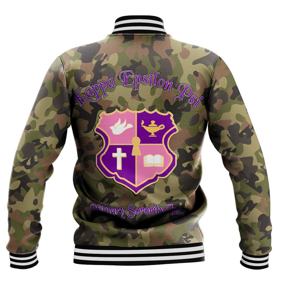 Epsilon Psi Camo Baseball Jackets | Africazone.store