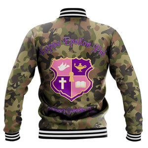 Epsilon Psi Camo Baseball Jackets | Africazone.store