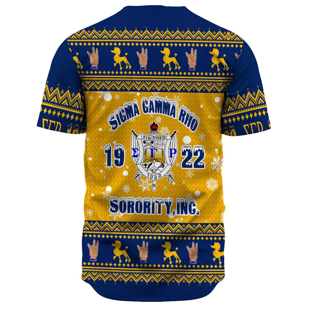 Sigma Gamma Rho Christmas Baseball Jerseys A31 | Africa Zone