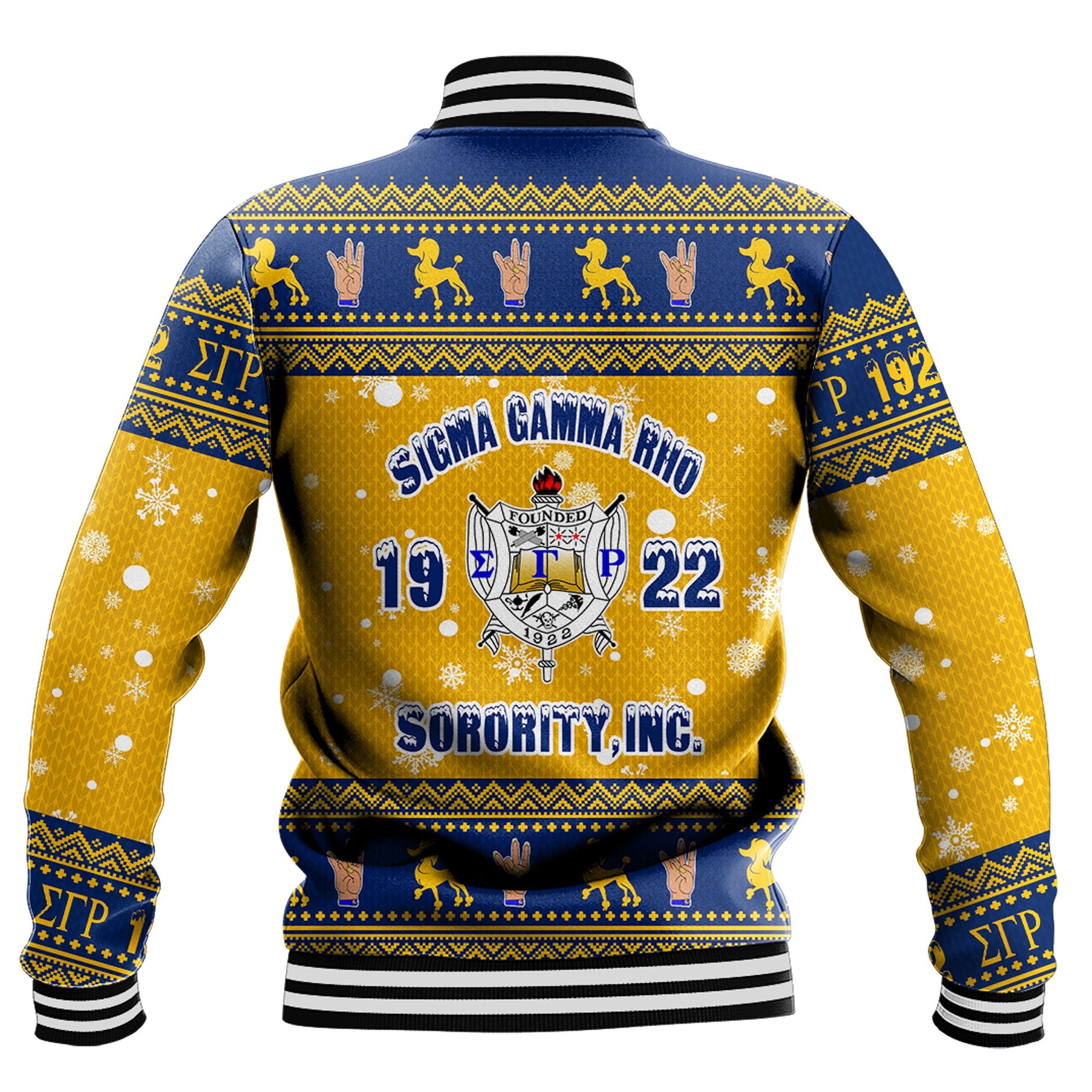 Sigma Gamma Rho Christmas Baseball Jackets A31 | Africa Zone