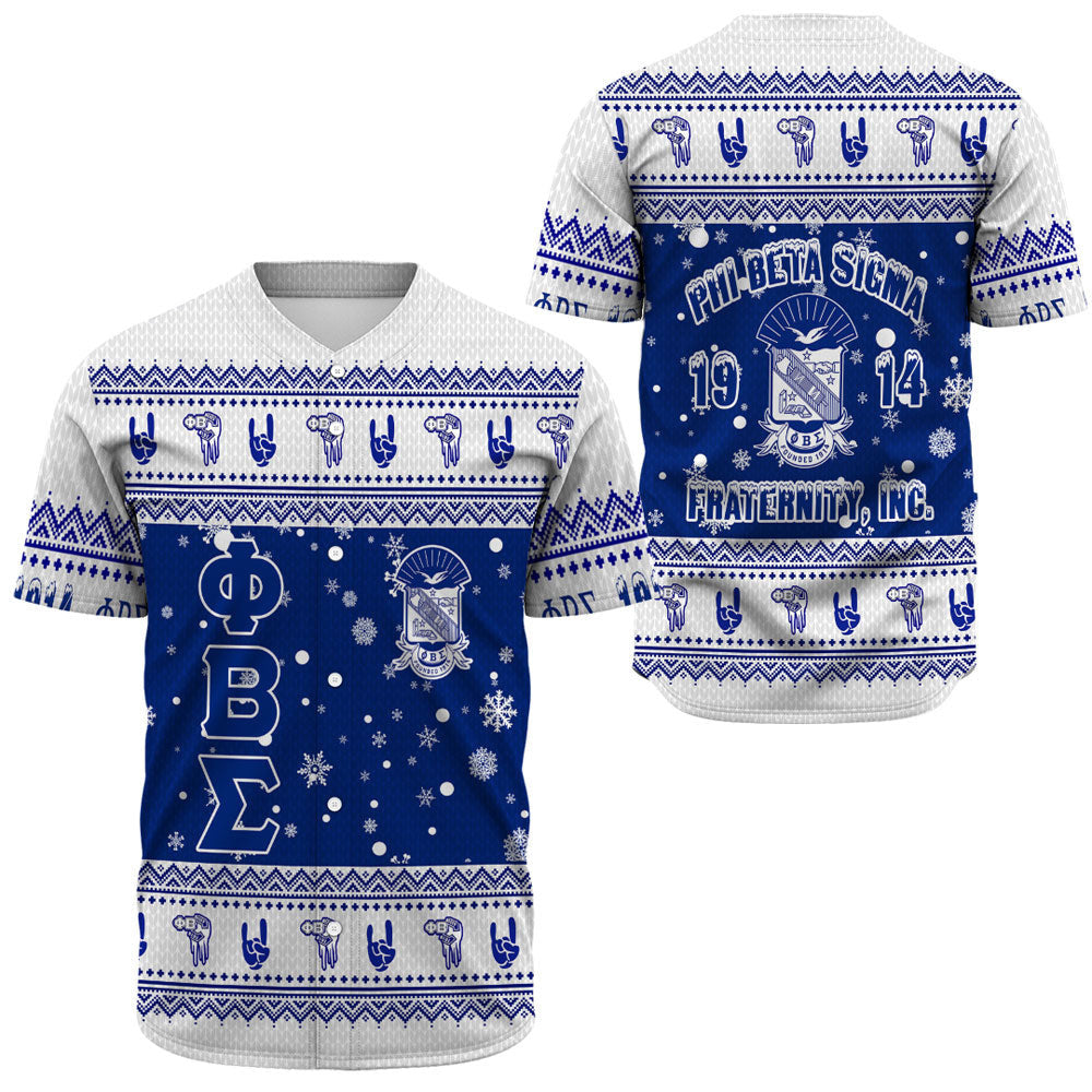 Phi Beta Sigma Christmas Baseball Jerseys A31 | Africa Zone