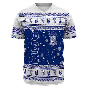 Phi Beta Sigma Christmas Baseball Jerseys A31 | Africa Zone