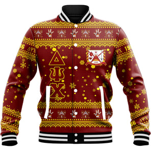 Delta Psi Chi Christmas Baseball Jackets A31 | Africa Zone