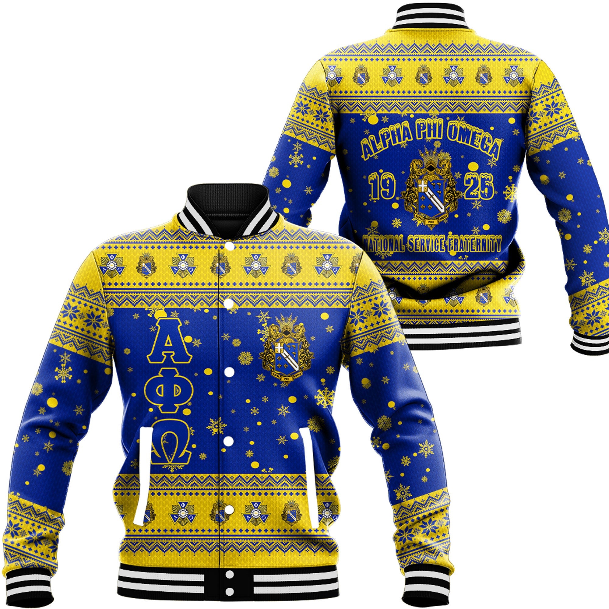 Alpha Phi Omega Christmas Baseball Jackets A31 | Africa Zone