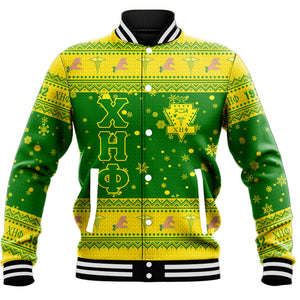 Chi Eta Phi Christmas Baseball Jackets A31 | Africa Zone