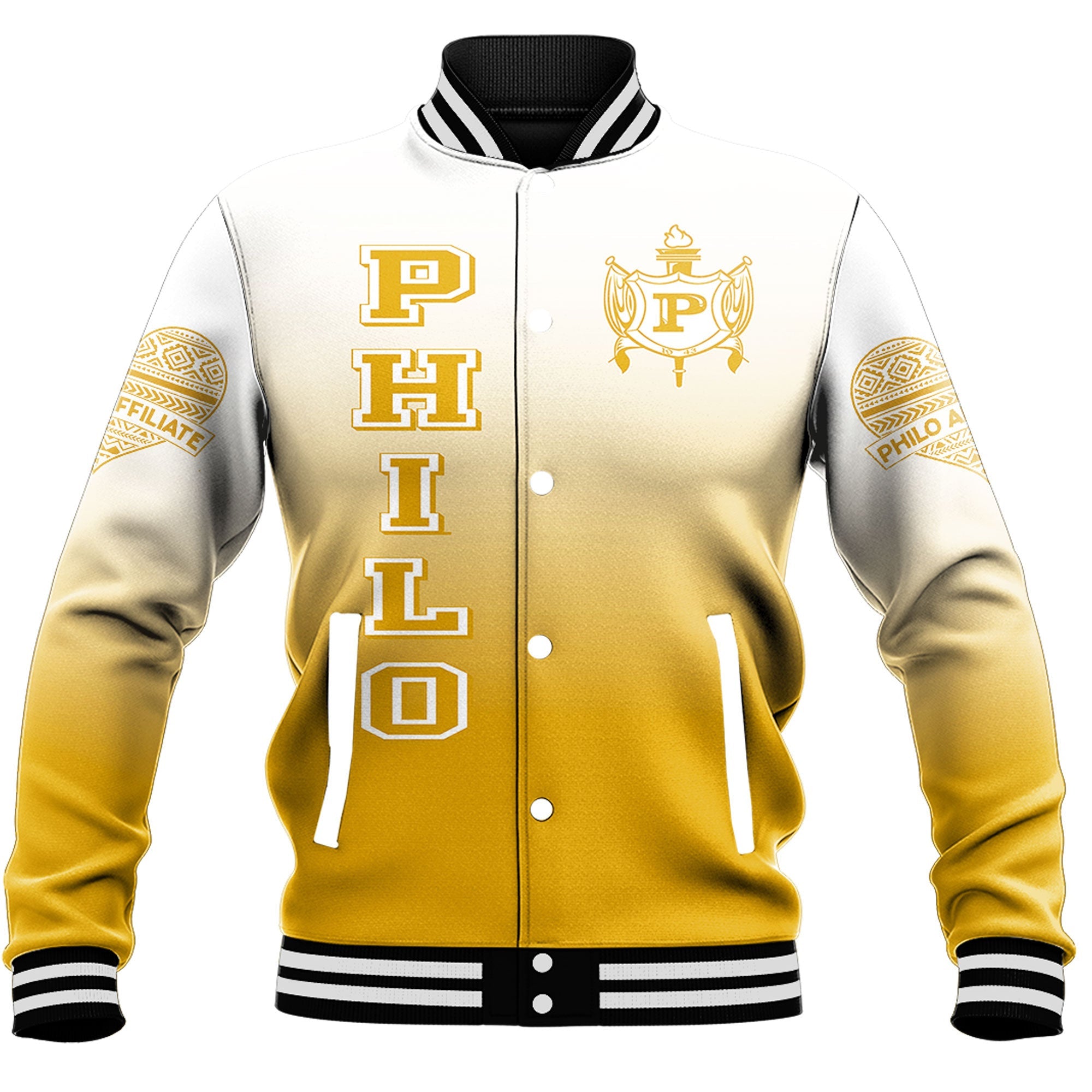 Philo Affiliates Gradient Baseball Jackets A31 | Africa Zone