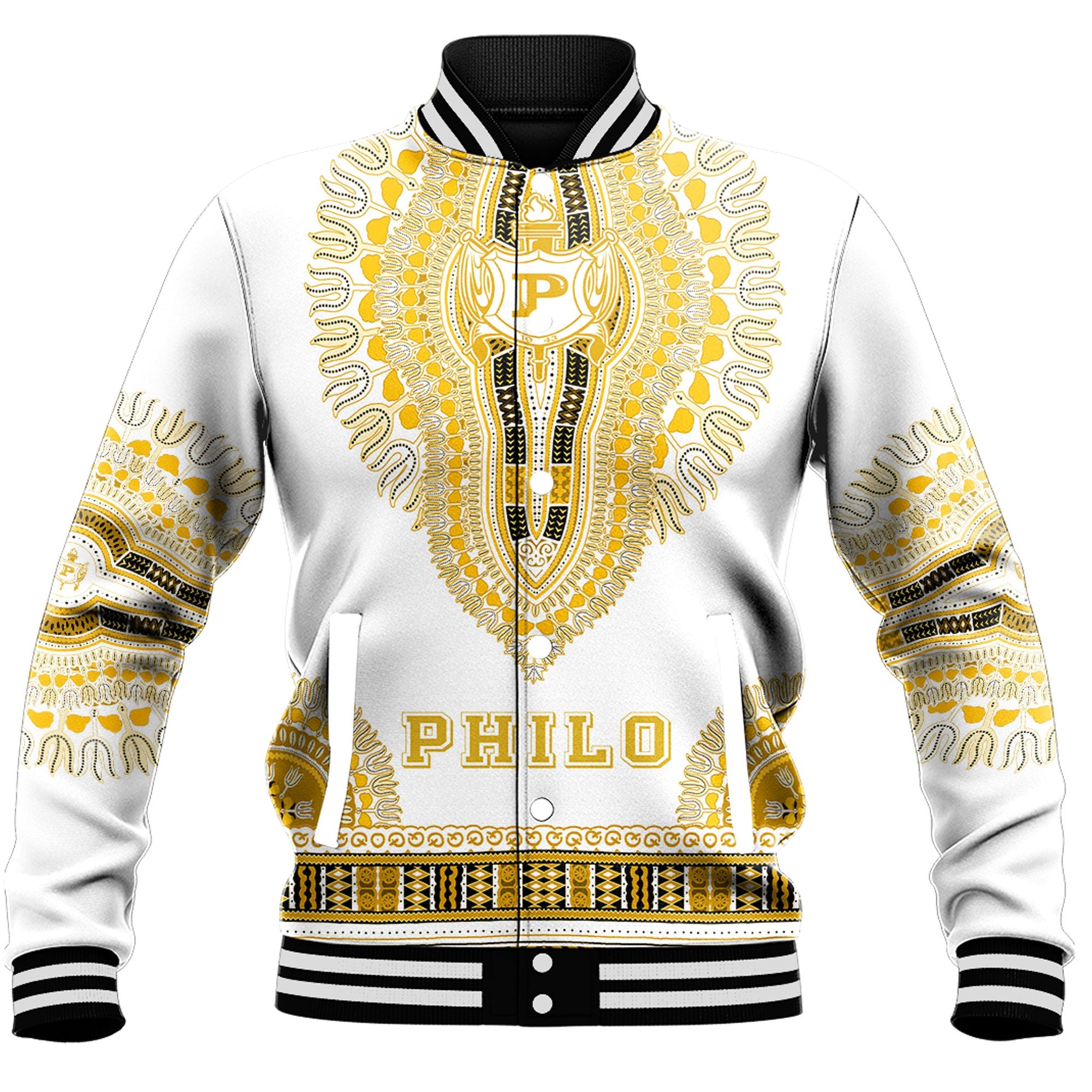 Philo Affiliates Dashiki Baseball Jackets A31 | Africa Zone