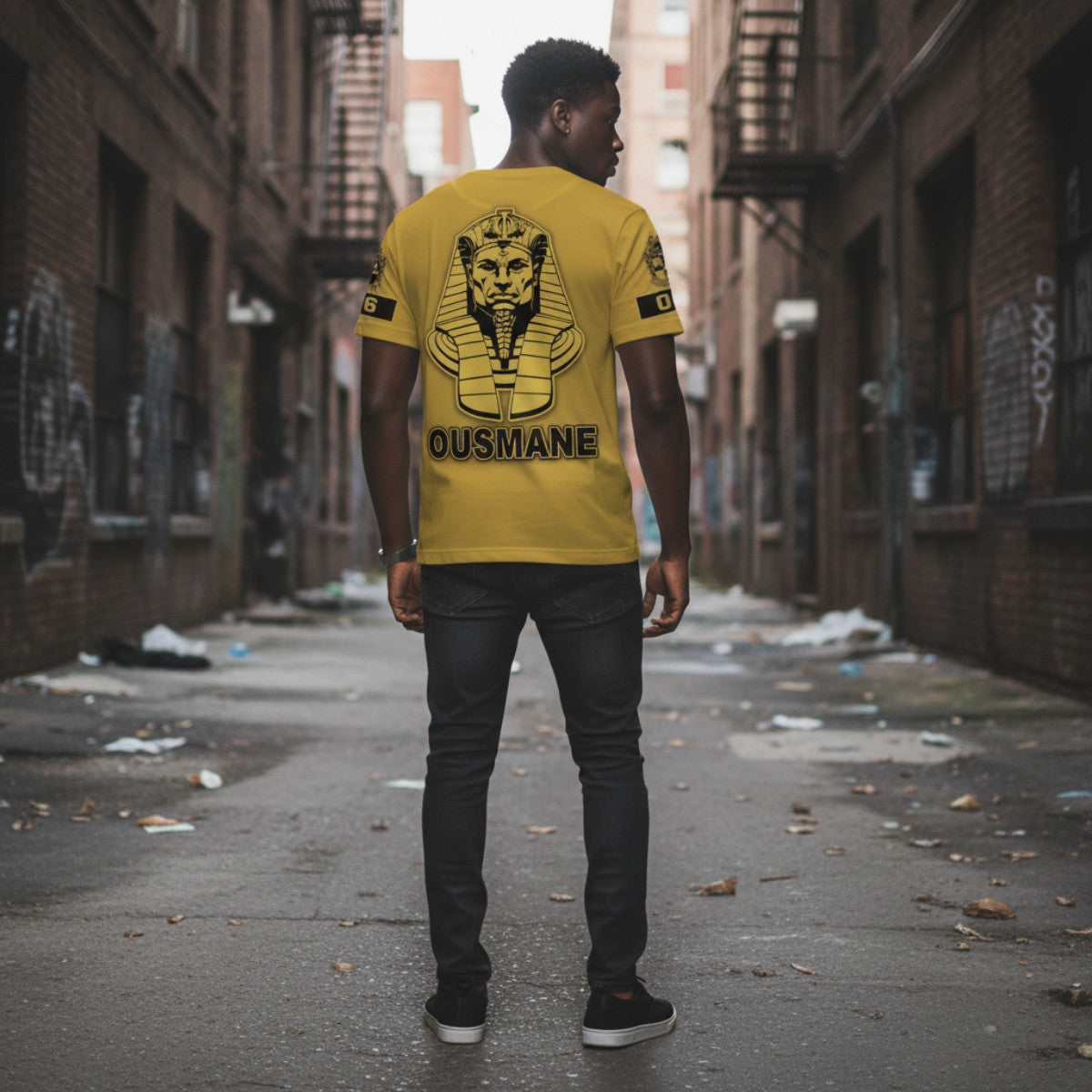 (Personalized) 1906 Pharaoh T-shirt – Black & Gold
