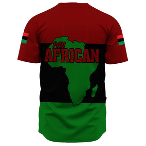 Africa Zone Baseball Jerseys - Pan African Flag And Black Power A31