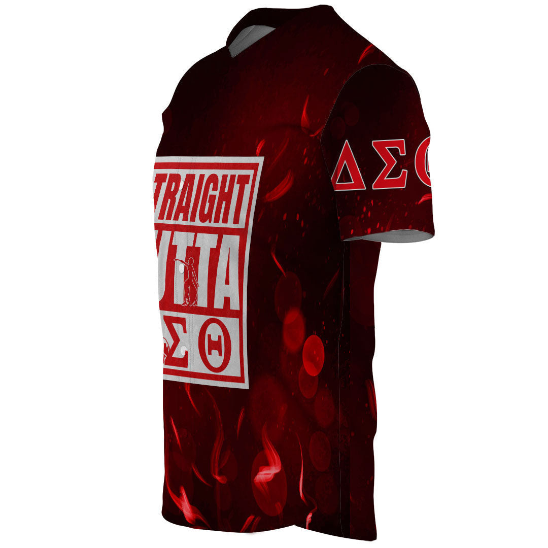 Straight Outta Delta Sigma Theta Baseball Jerseys | (Custom) Getteestore.com