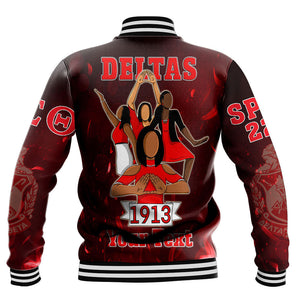 Straight Outta Delta Sigma Theta Baseball Jackets | (Custom) Getteestore.com