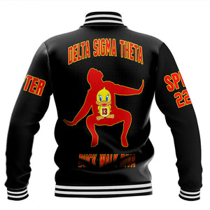 Delta Sigma Theta Duck Walk Diva Baseball Jackets A31 | Getteestore.com