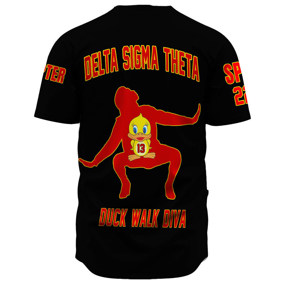 Delta Sigma Theta Duck Walk Diva Baseball Jerseys A31 | Getteestore.com