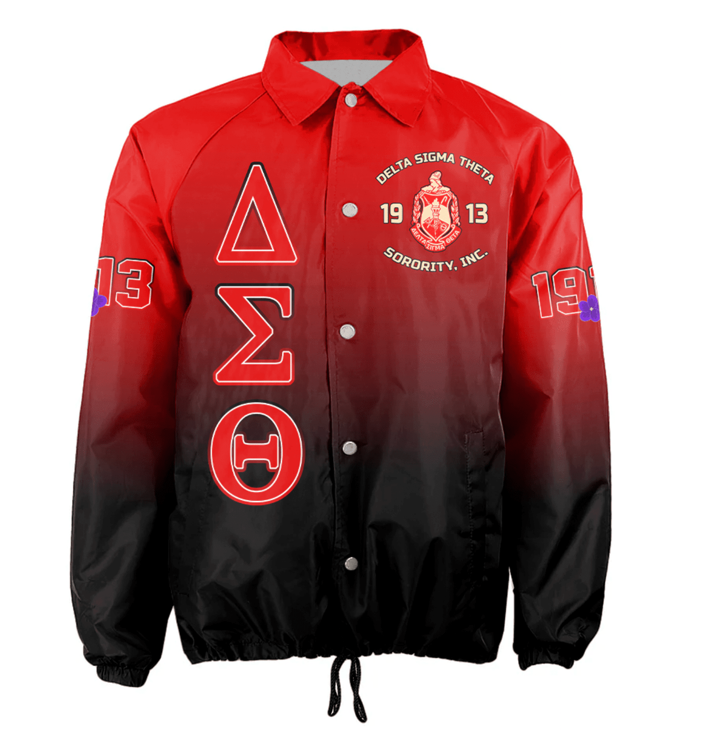 Africa Zone Jacket - Delta Sigma Theta Gradient Crossing Jacket A31
