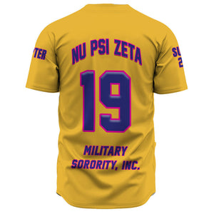 Africa Zone Baseball Jerseys - Nu Psi Zeta Military Sorority