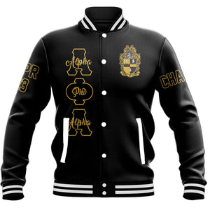 Getteestore Baseball Jackets - Alpha Phi Alpha Hand Sign Fraternity