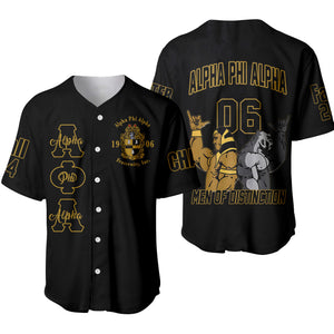 (Custom) Africazone Baseball Jersey - Alpha Phi Alpha Fraternity Handsign A31 | Africazone