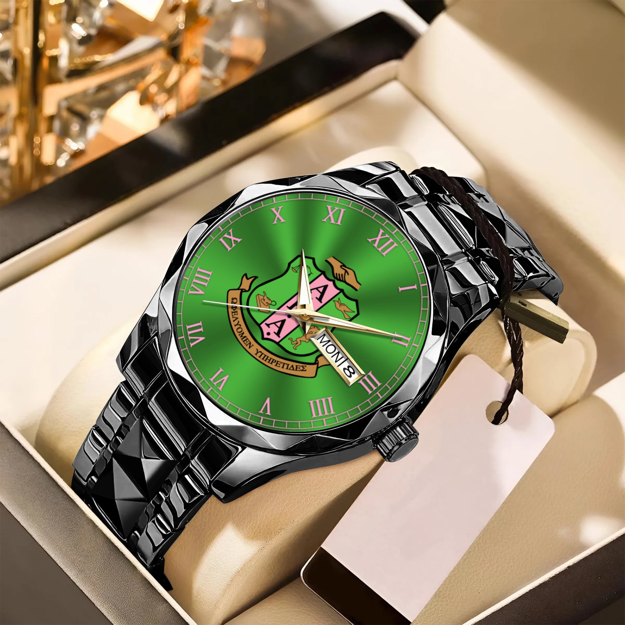 Greeklife Accessories - Alpha Kappa Alpha Sorority Alloy Luxury Quartz Watch A31
