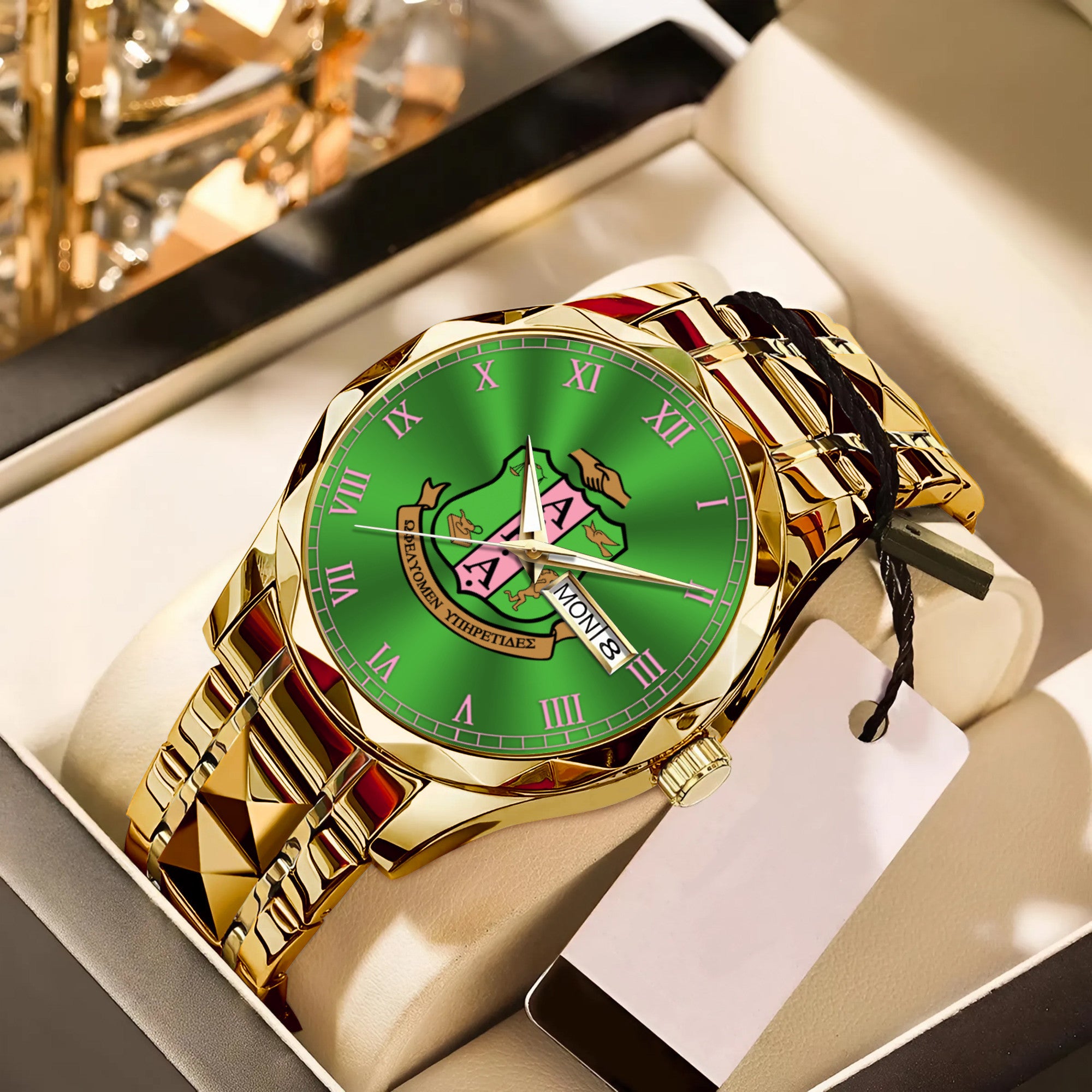 Greeklife Accessories - Alpha Kappa Alpha Sorority Alloy Luxury Quartz Watch A31