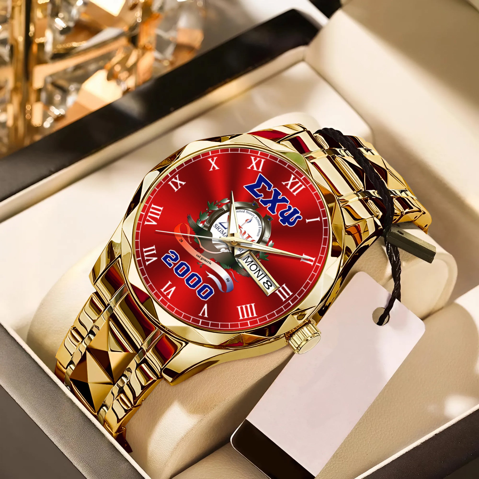 Greeklife Accessories - Sigma Phi Psi Military Sorority Alloy Luxury Quartz Watch A31