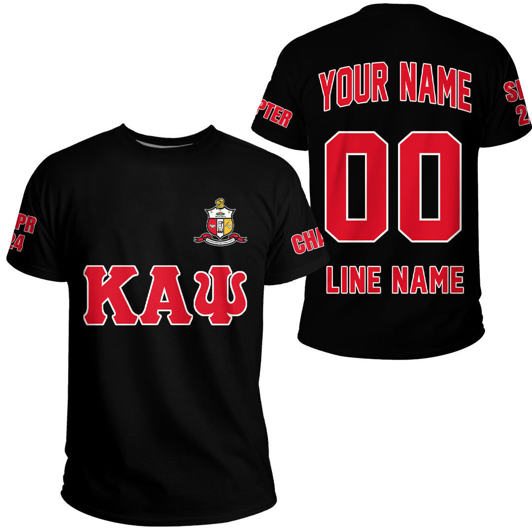 Getteestore T-shirt - (Custom) KAP Nupe Fraternity (Black) Letters A31