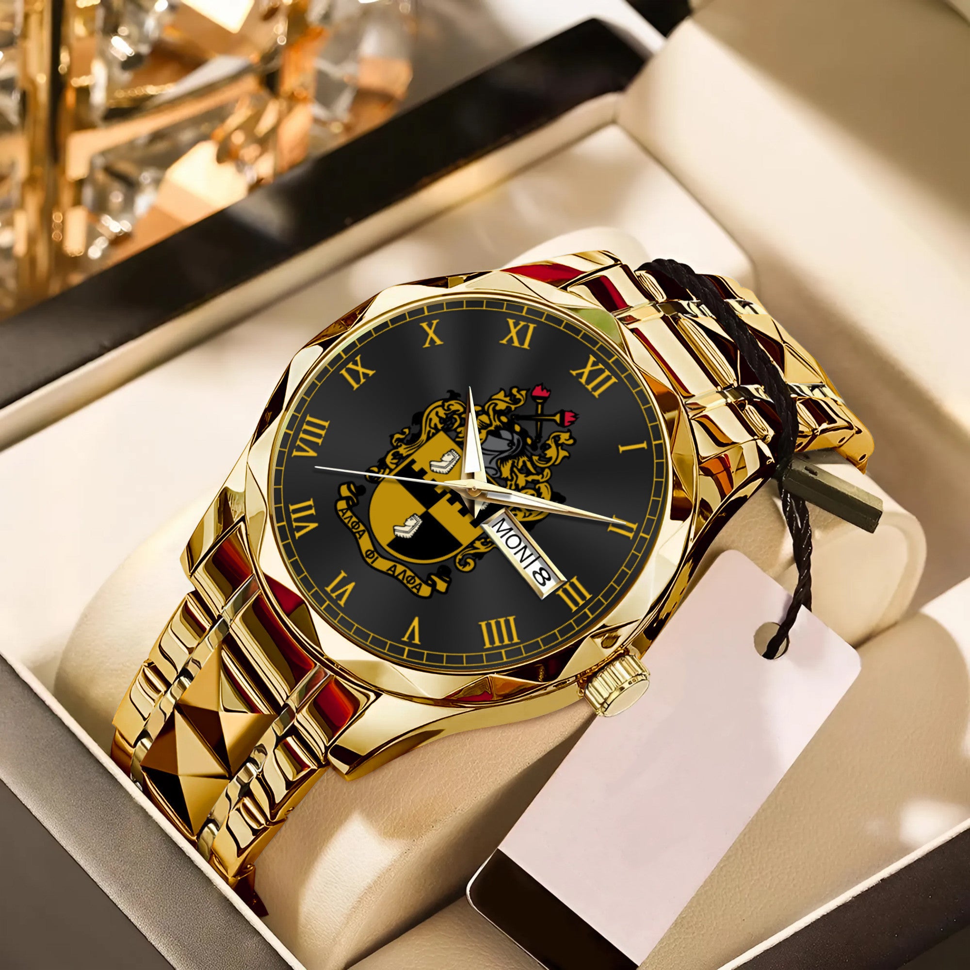 Greeklife Accessories - Alpha Phi Alpha Fraternity Alloy Luxury Quartz Watch A31 | Africazone