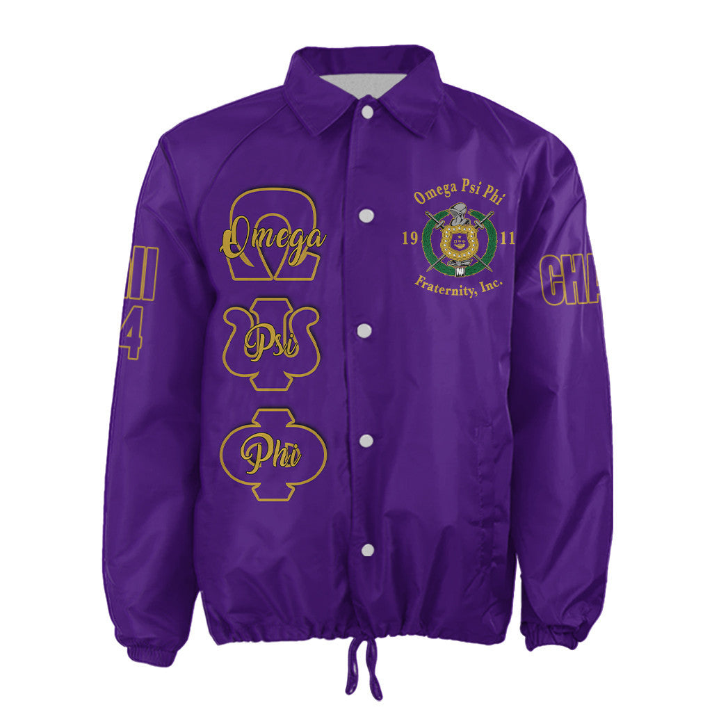 (Custom) AfricaZone Jacket - Omega Psi Phi Fraternity Crossing Jacket A31 | Africazone.store
