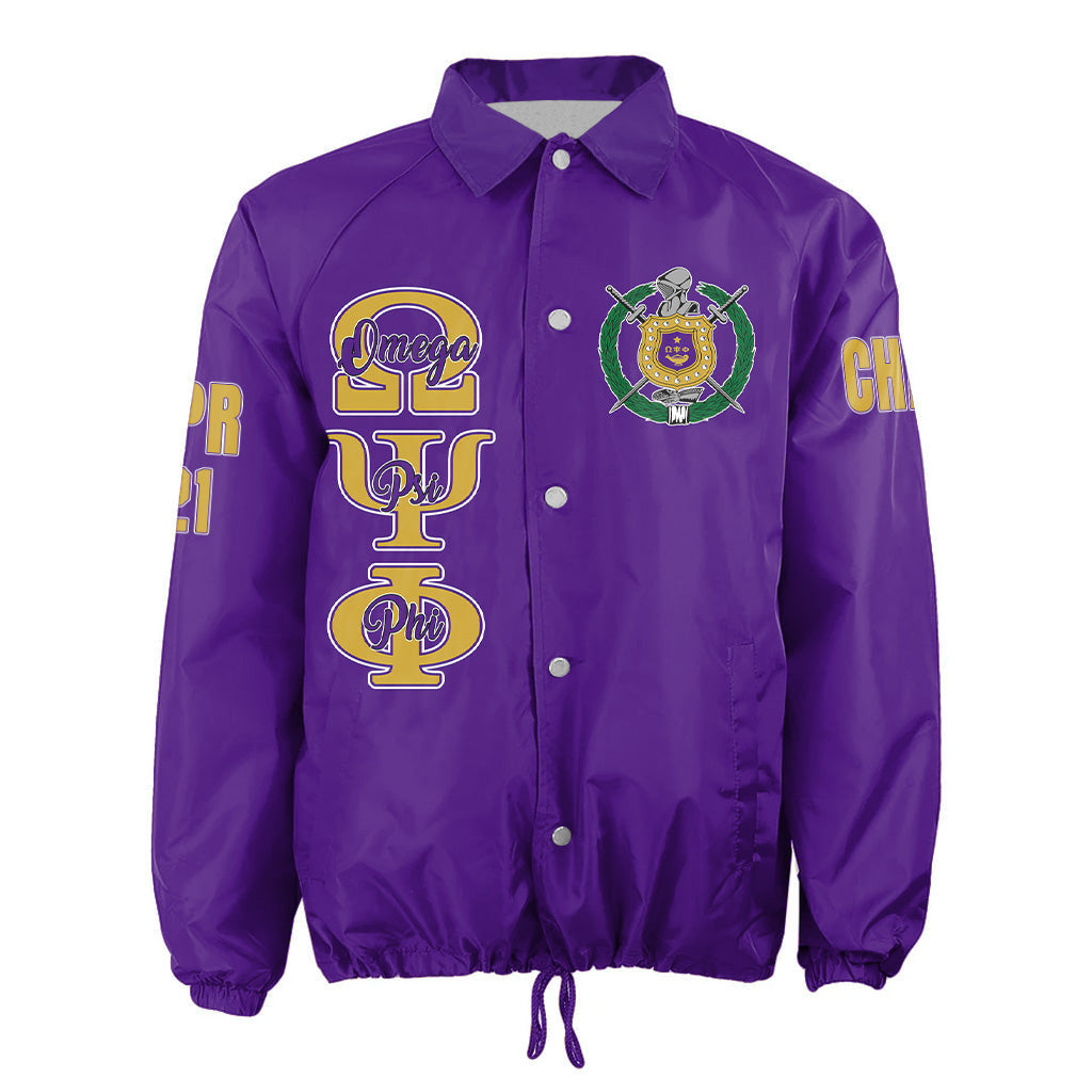 AfricaZone Jacket - Omega Psi Phi(purple) Crossing Jacket A31 | Africazone.store