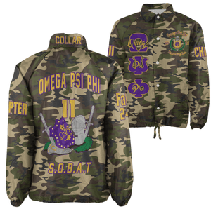 (Custom) AfricaZone Jacket - Omega Psi Phi Fraternity Knight Crossing Jacket A31 | Africazone.store