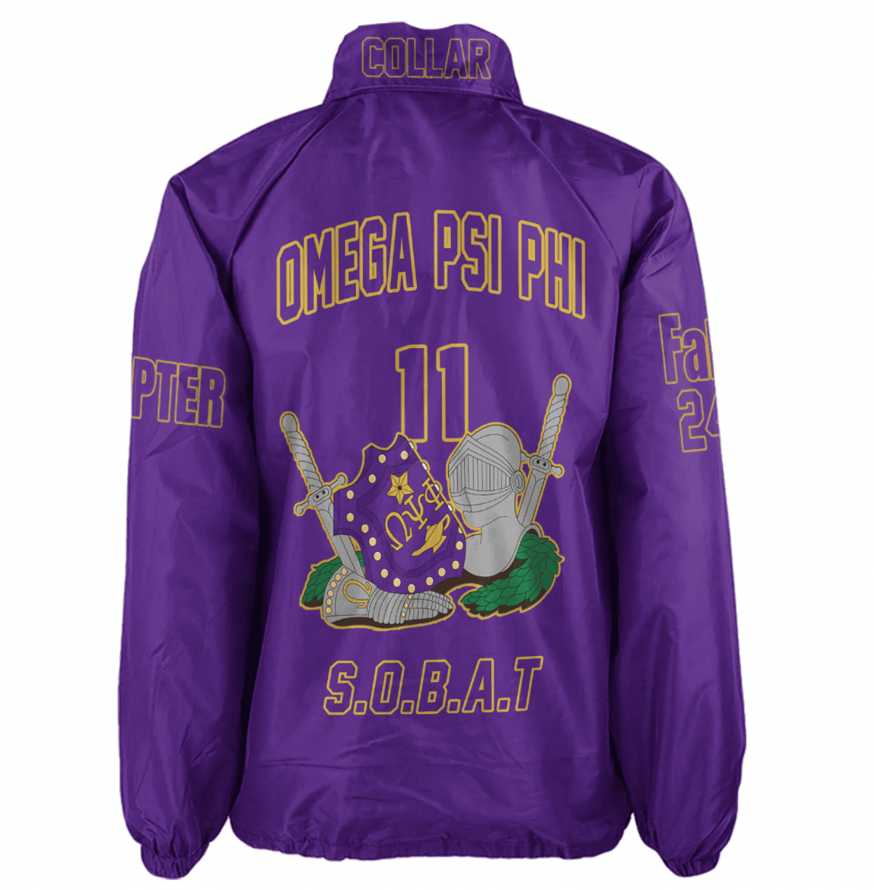 (Custom) AfricaZone Jacket - Omega Psi Phi Fraternity Knight Crossing Jacket A31 | Africazone.store