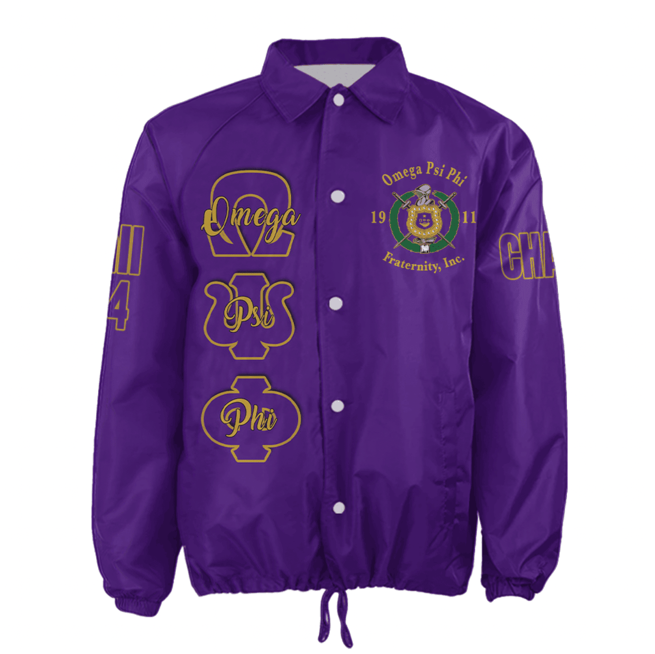 (Custom) AfricaZone Jacket - Omega Psi Phi Fraternity Knight Crossing Jacket A311 | Africazone.store