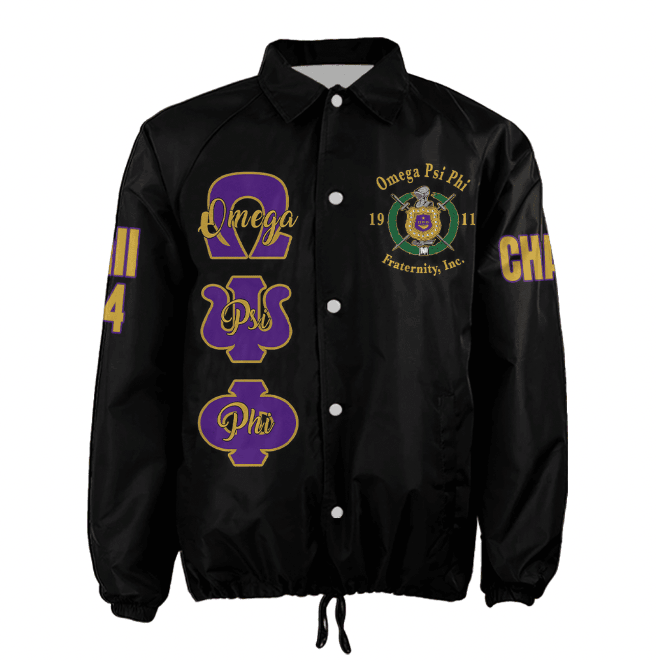 (Custom) AfricaZone Jacket - Omega Psi Phi Fraternity Knight Crossing Jacket A311 | Africazone.store