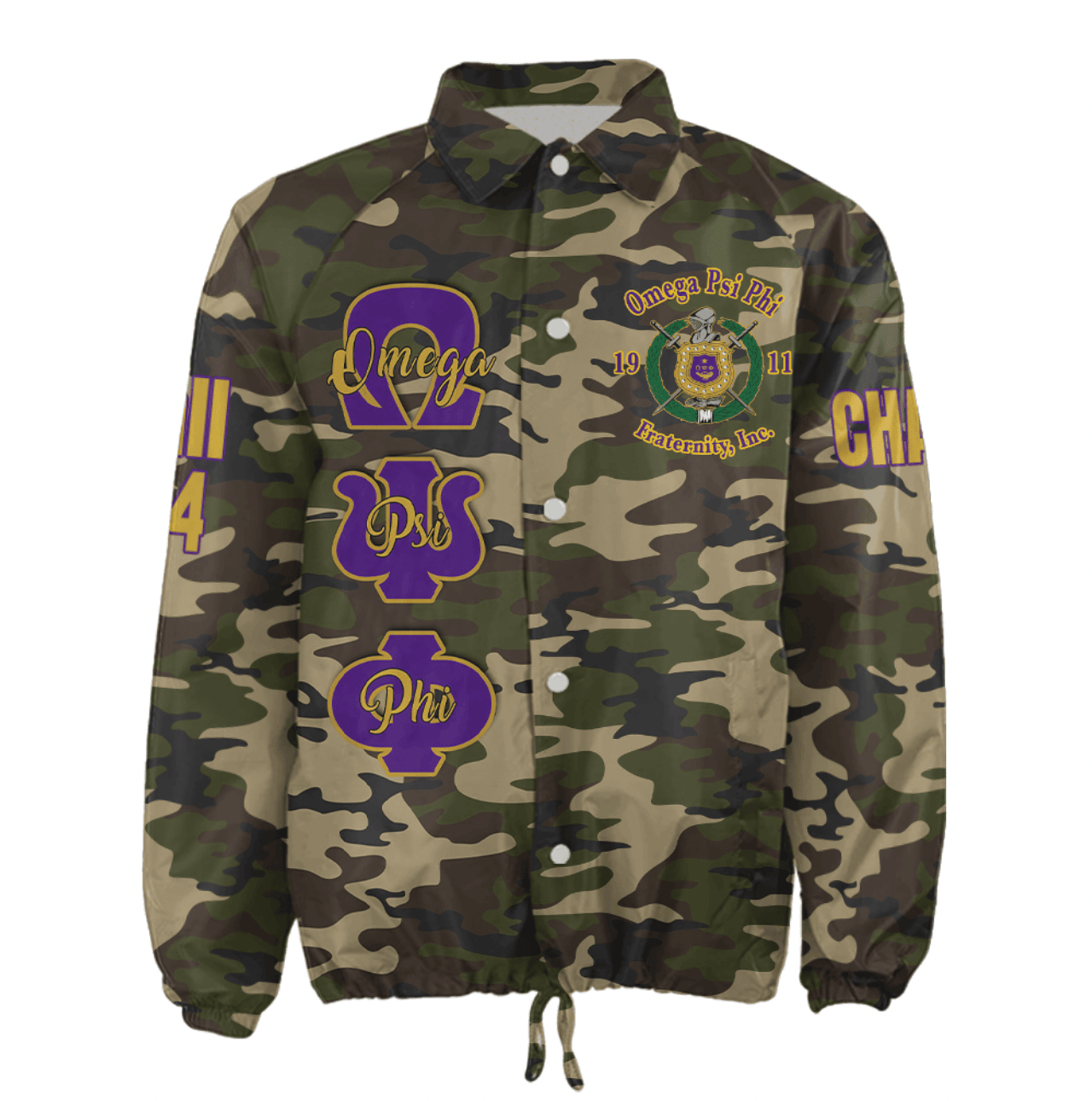 (Custom) AfricaZone Jacket - Omega Psi Phi Fraternity Knight Crossing Jacket A311 | Africazone.store