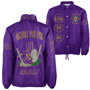 (Custom) AfricaZone Jacket - Omega Psi Phi Fraternity Knight Crossing Jacket A311 | Africazone.store